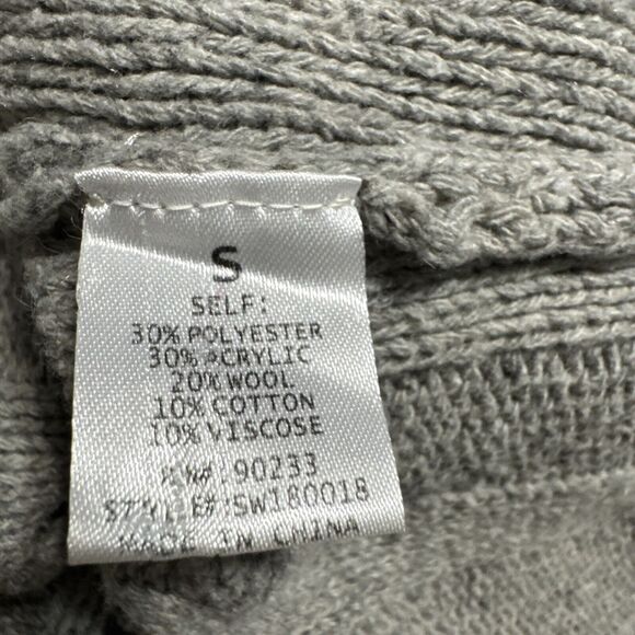 LA Hearts Gray long sleeve cropped knit sweater pullover Size Small - Picture 4 of 5